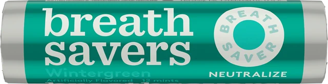 Breath Savers Wintergreen 0.75 oz individual package, front view
